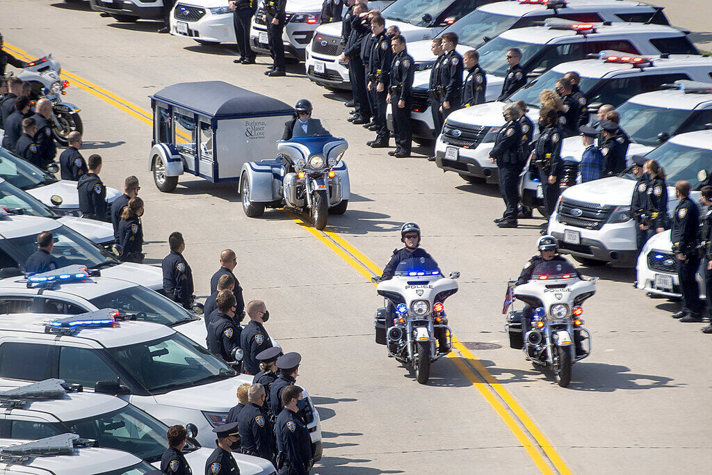 APTOPIX Lincoln Shooting Funeral